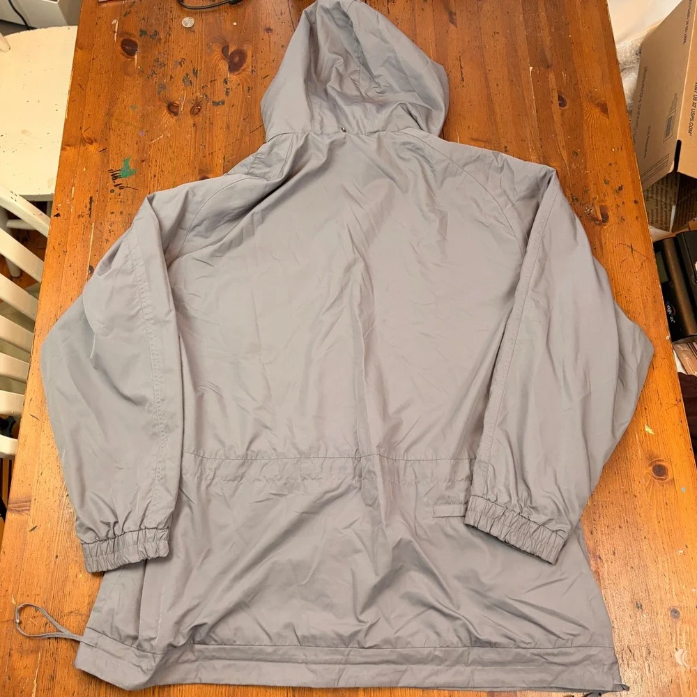 Vintage Sport Obermeyer Ski Jacket Mens XL Grey Fleece Lined Hooded 37037‎